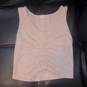 Scrunched up Light Pink Crop Top from Urban O